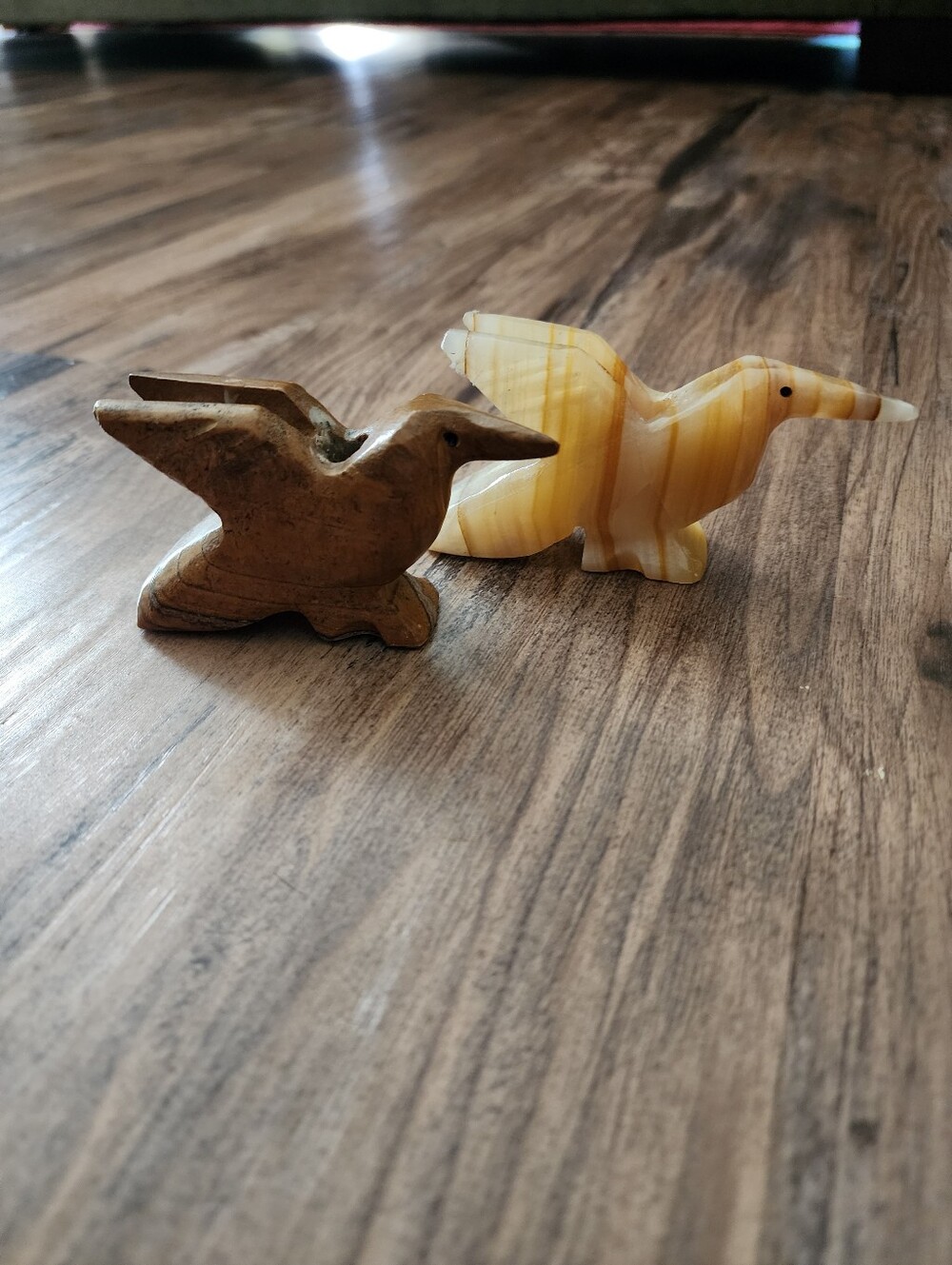 Hand Carved Stone / Marble Hummingbirds